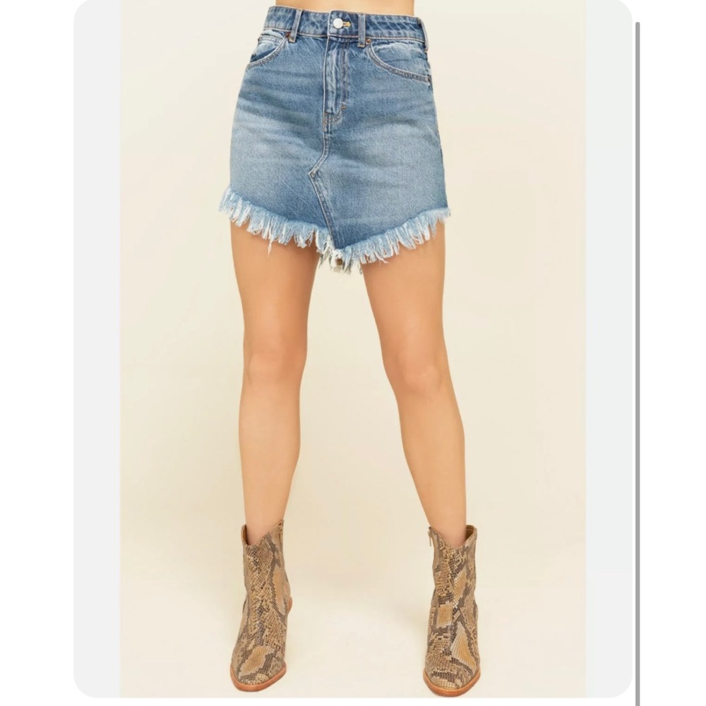 Free People Bailey Denim Mini Skirt - Picture 5 of 8